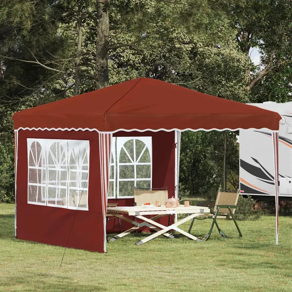 Tente de fête pop-up 288 x 288 x 245 cm Terre cuite