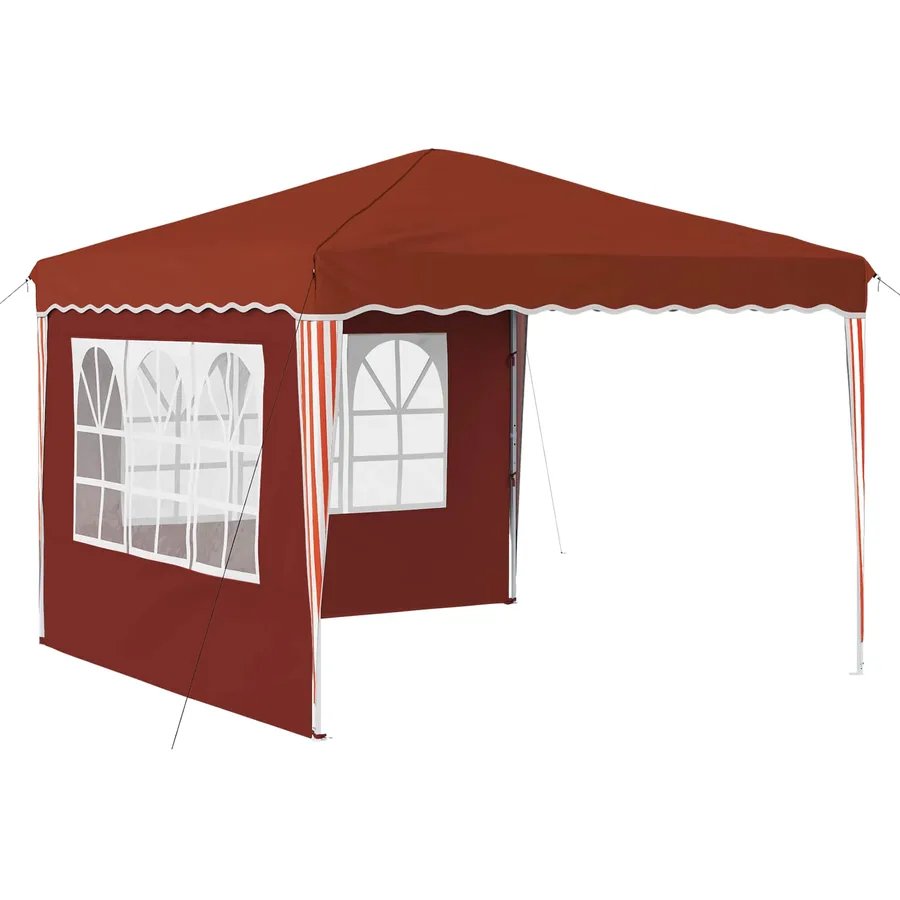 Tente de fête pop-up 288 x 288 x 245 cm Terre cuite - 2