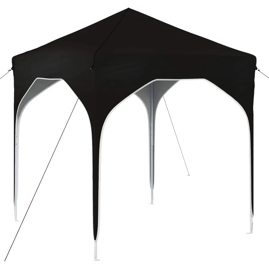 Tente de fête pop-up 194 x 194 x 245 cm Noir - 2