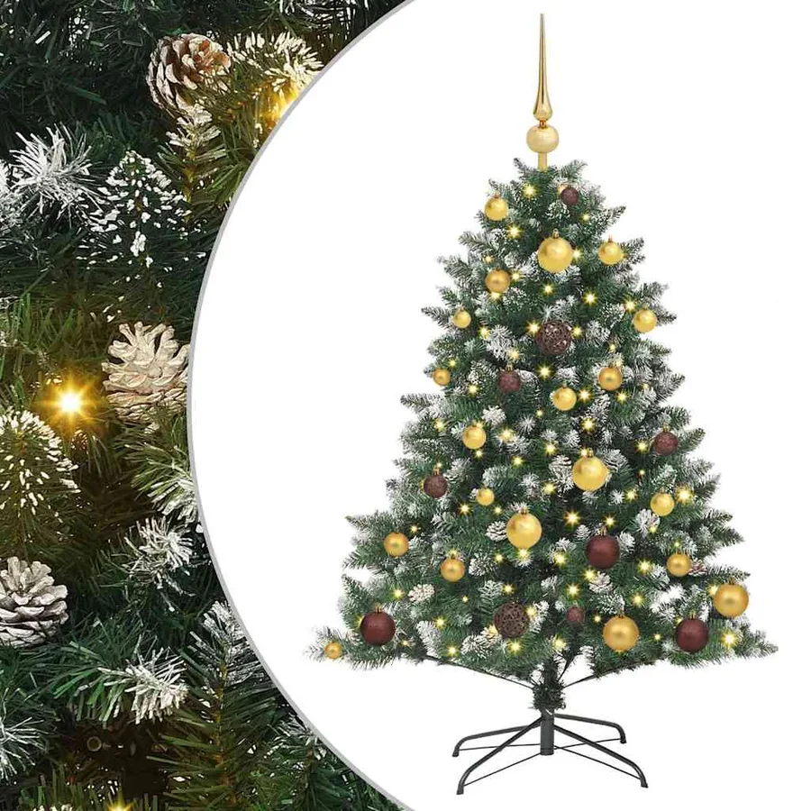 Sapin de Noël artificiel Vert 120 cm PVC, plastique et acier - 2