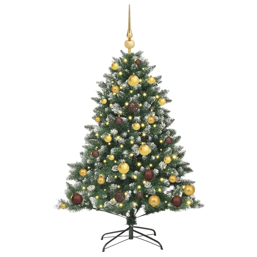 Sapin de Noël artificiel Vert 120 cm PVC, plastique et acier - 3