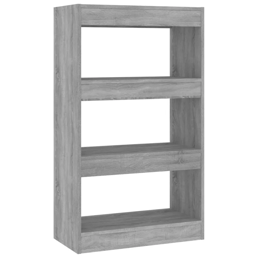 Bibliothèque/Séparateur de pièce Sonoma gris Bois d'ingénierie - 2