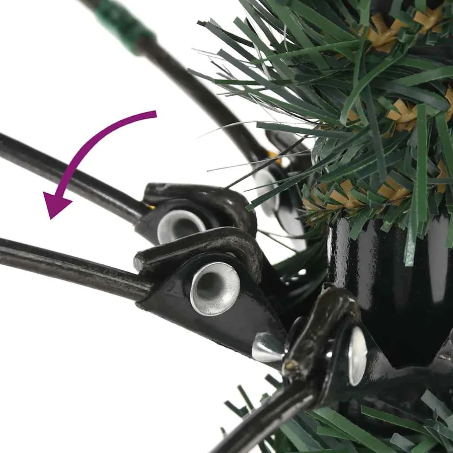 Sapin de Noël artificiel Vert 210 cm PVC, plastique et acier - 13