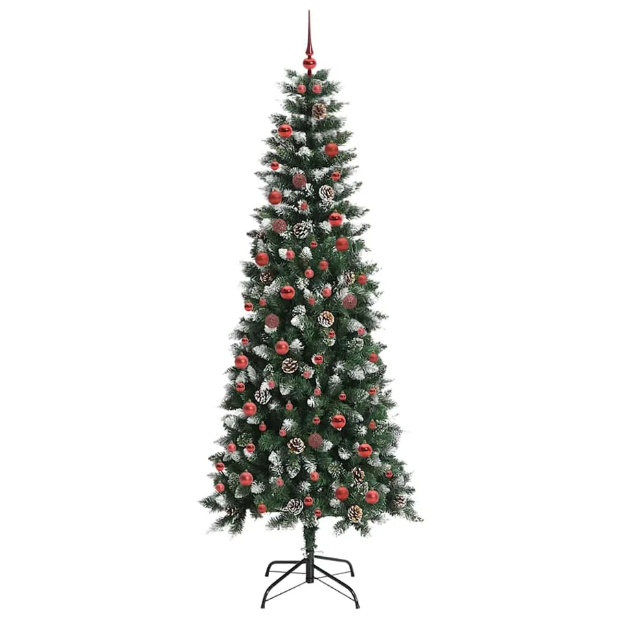 Sapin de Noël artificiel Vert 210 cm PVC, plastique et acier - 3