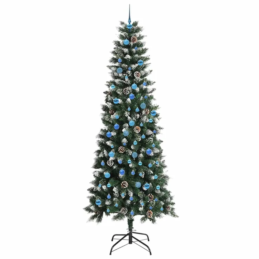 Sapin de Noël artificiel Vert 240 cm PVC, plastique et acier - 4