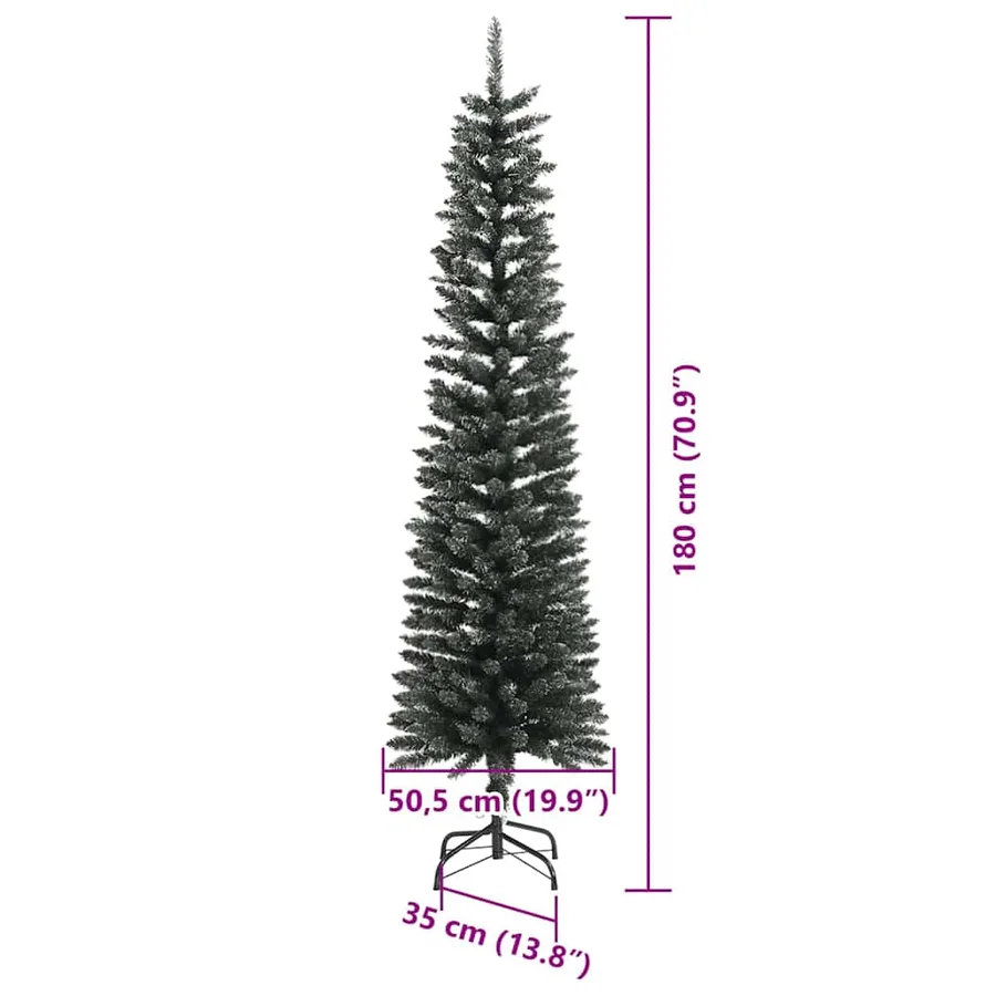 Sapin de Noël artificiel Vert 180 cm PVC, plastique et acier - 15