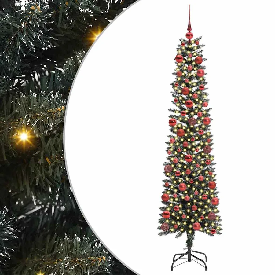 Sapin de Noël artificiel Vert 180 cm PVC, plastique et acier - 2