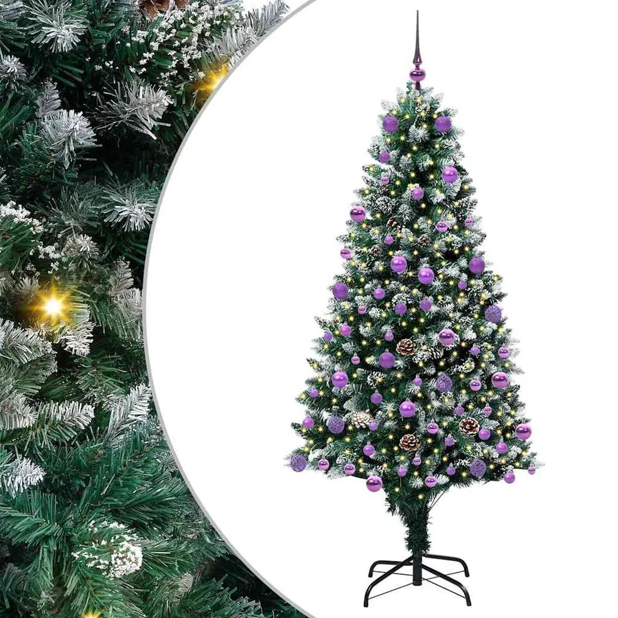 Sapin de Noël artificiel Vert 180 cm PVC, Acier et Plastique - 2