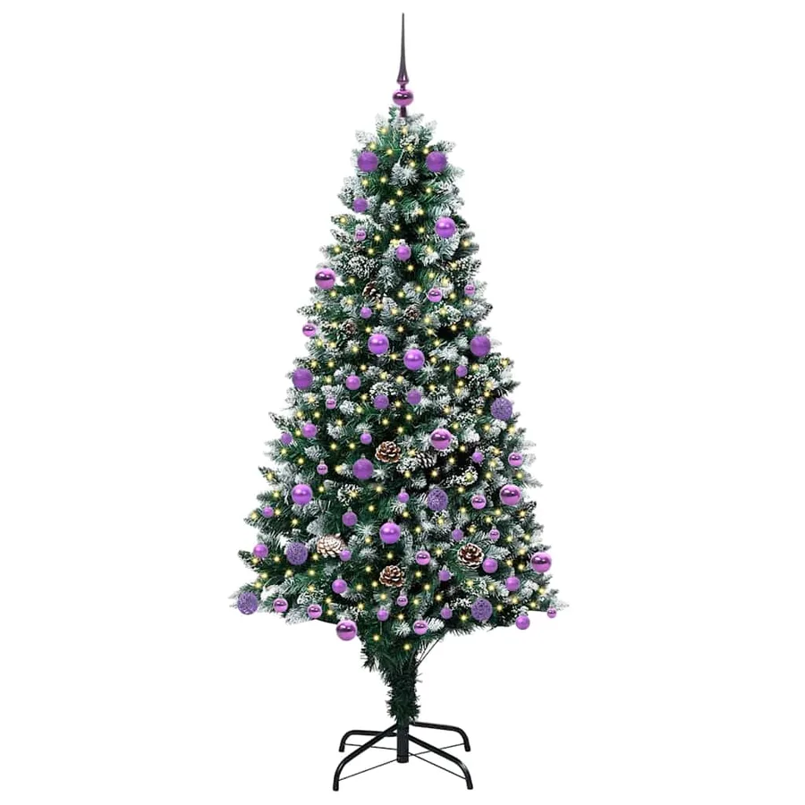 Sapin de Noël artificiel Vert 180 cm PVC, Acier et Plastique - 3