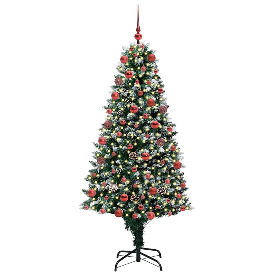 Sapin de Noël artificiel Vert 180 cm PVC, Acier et Plastique - 3