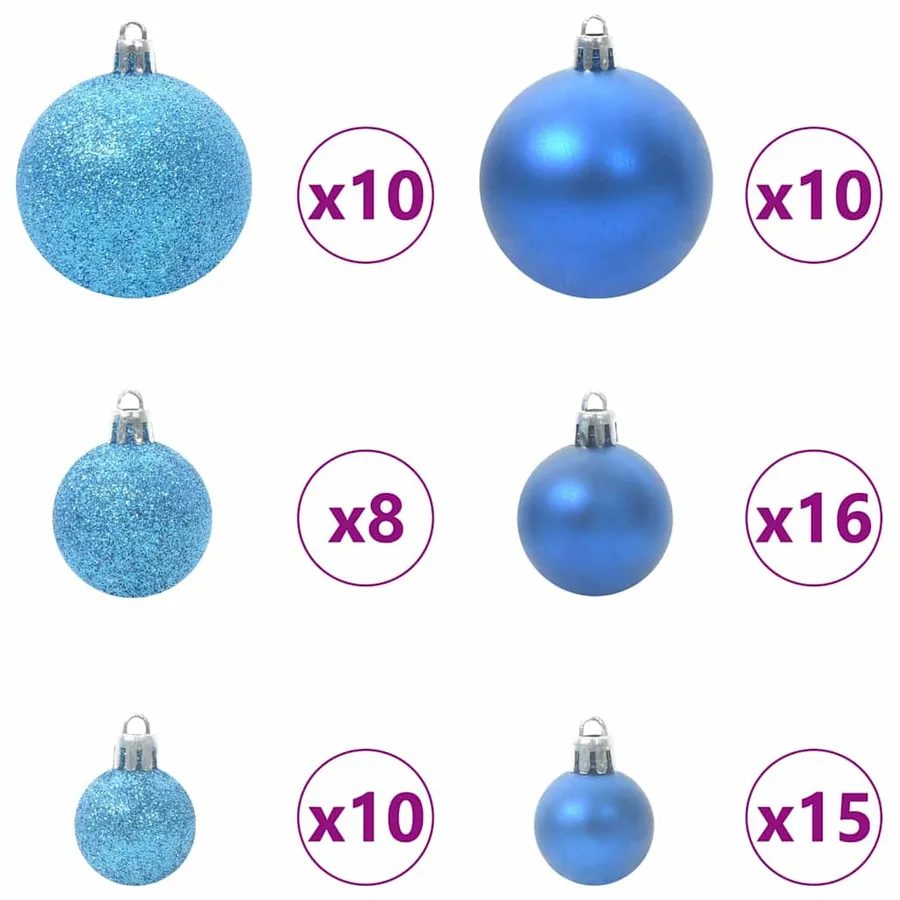 Sapin de Noël avec 300 LED avec support Vert 240 cm PE - 7