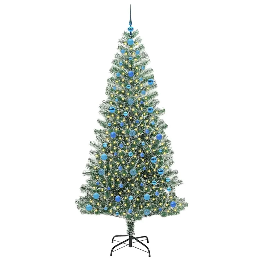 Arbre de Noël artificiel floconné de neige avec lumière LED - 3