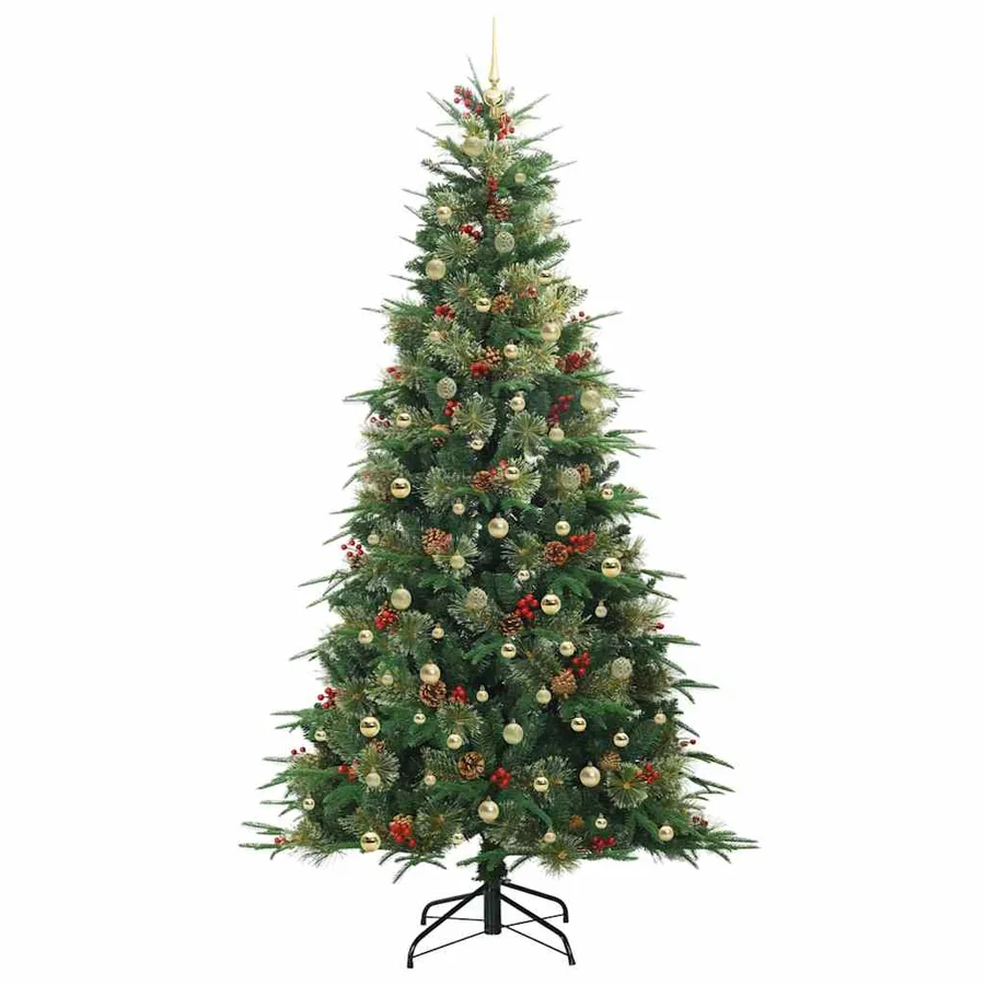 Sapin de Noël Artificiel à Branches Articulées Vert 240 cm - 4