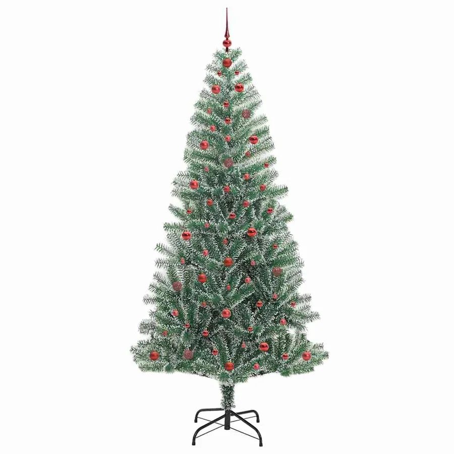 Arbre de Noël artificiel floconné de neige avec lumière LED - 4