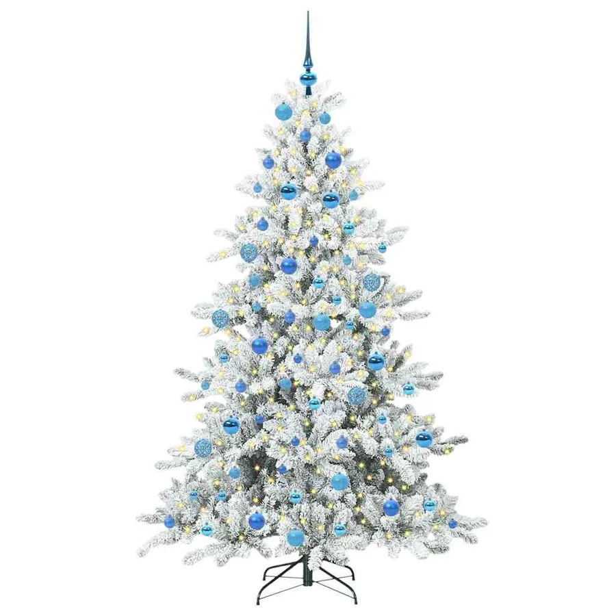 Sapin de Noël Artificiel à Branches Articulées Blanc 180 cm - 3