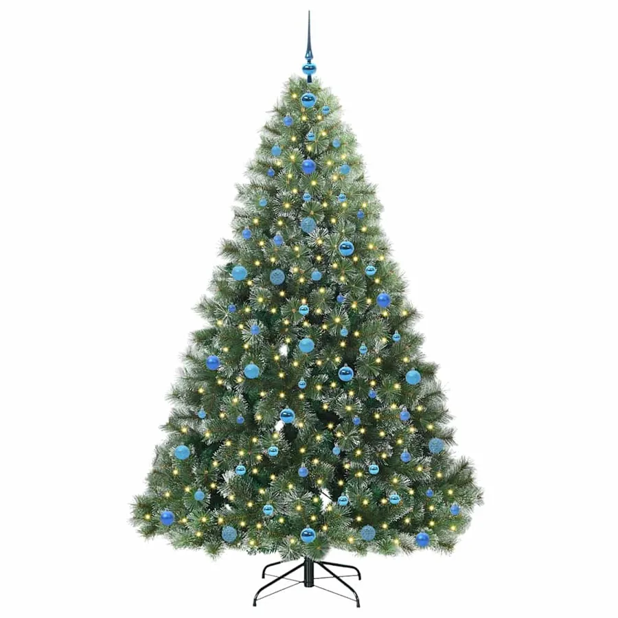 Sapin de Noël artificiel avec 300 LED Vert 210 cm PE et PVC - 3