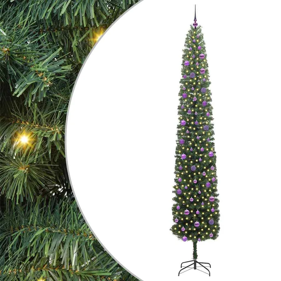 Sapin de Noël artificiel Vert 270 cm PVC et acier et plastique - 2