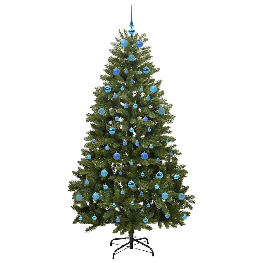 Sapin de Noël artificiel avec 300 LED Vert 210 cm PVC et métal - 4