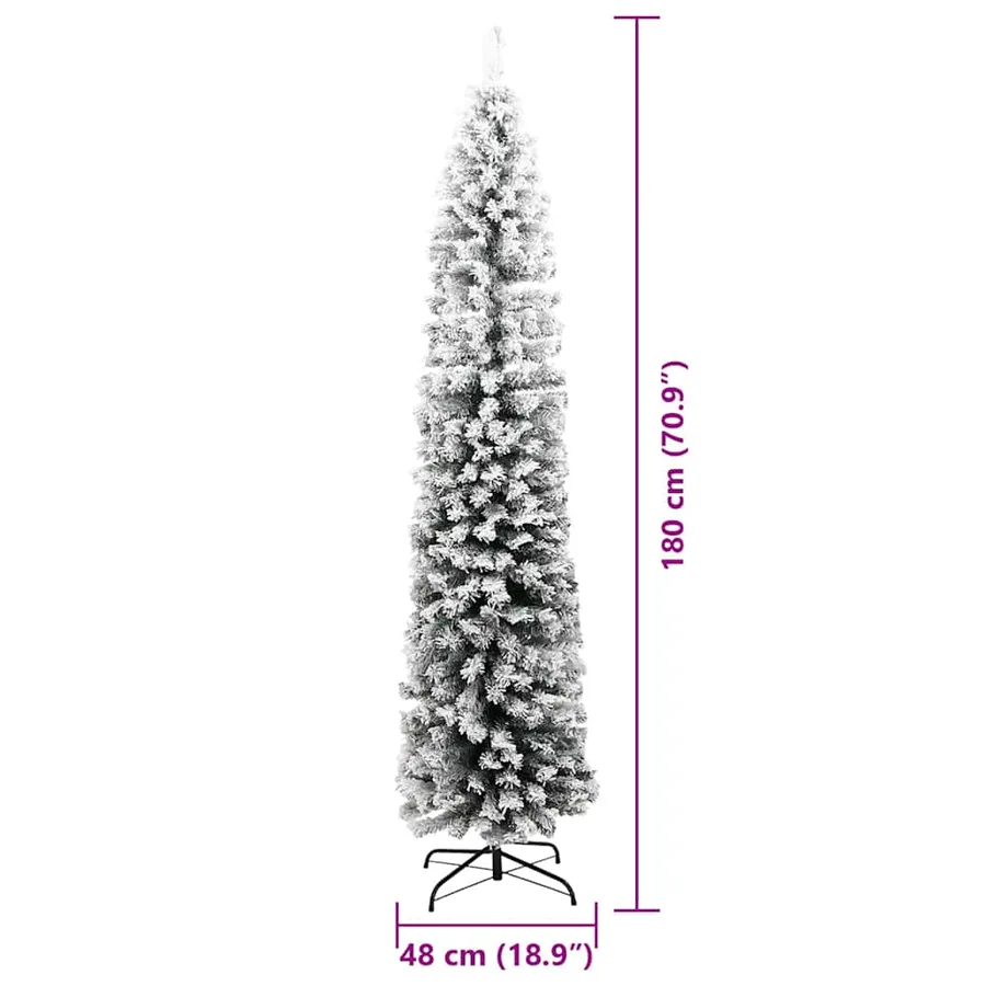 Sapin de Noël artificiel Vert 180 cm PVC et acier et plastique - 13