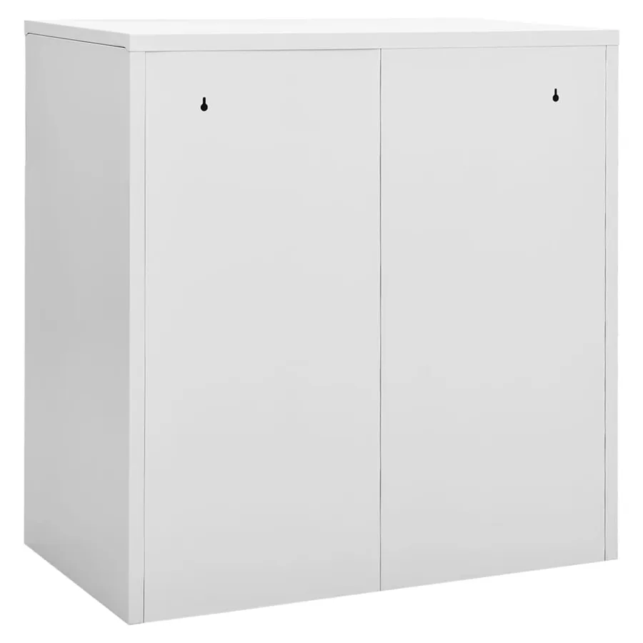 Armoires à casiers 2 pcs Gris clair 90x45x92,5 cm Acier - 5