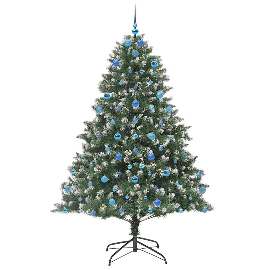 Sapin de Noël artificiel Vert 210 cm PVC, plastique et acier - 4