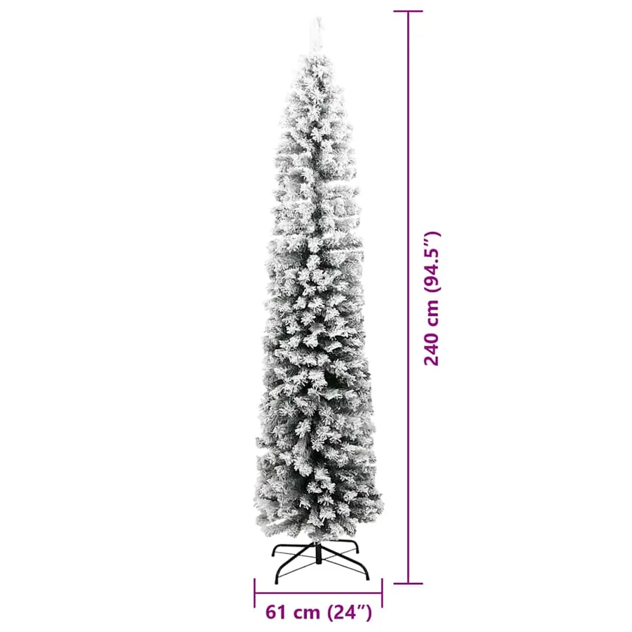 Sapin de Noël artificiel Vert 240 cm PVC et acier et plastique - 13