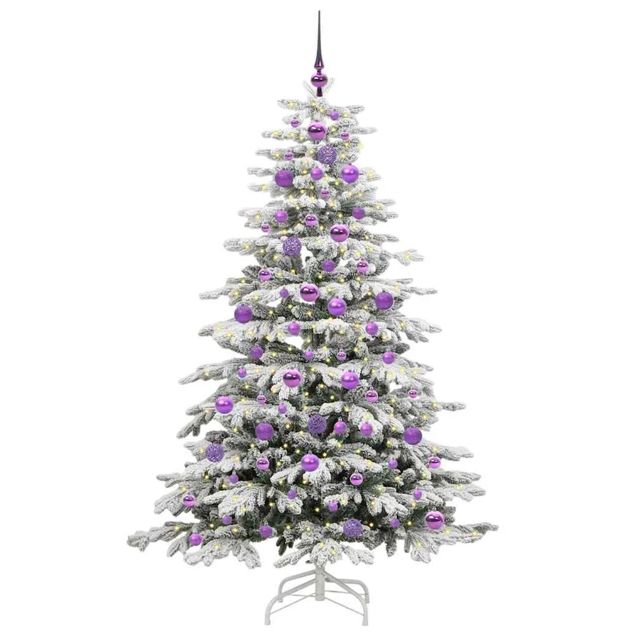 Sapin de Noël Artificiel à Branches Articulées Blanc 180 cm - 3
