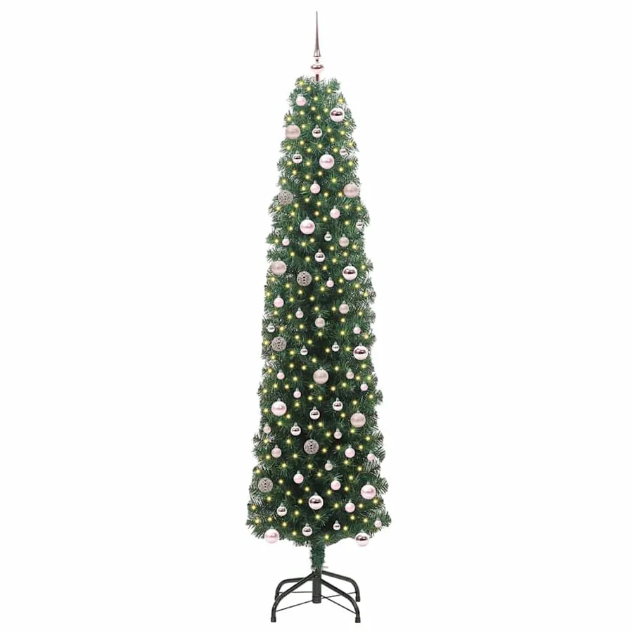 Sapin de Noël artificiel Vert 240 cm PVC et acier et plastique - 3