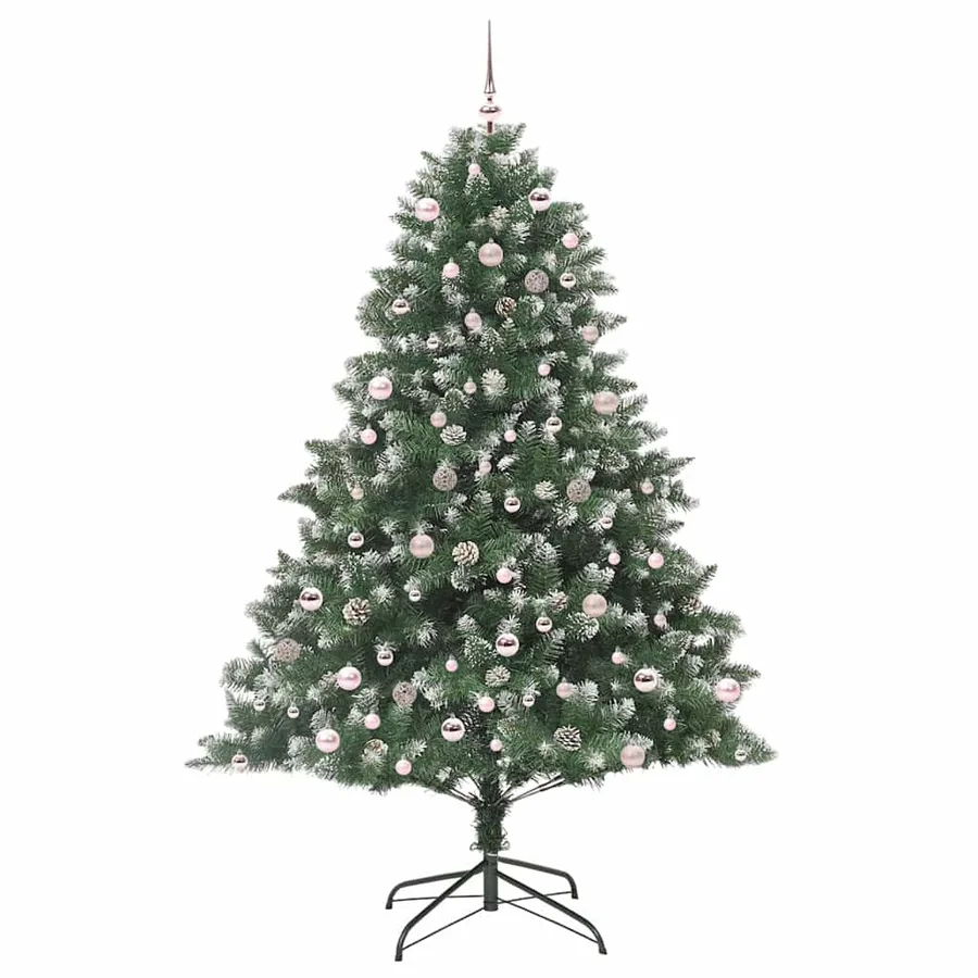Sapin de Noël artificiel Vert 240 cm PVC, plastique et acier - 4