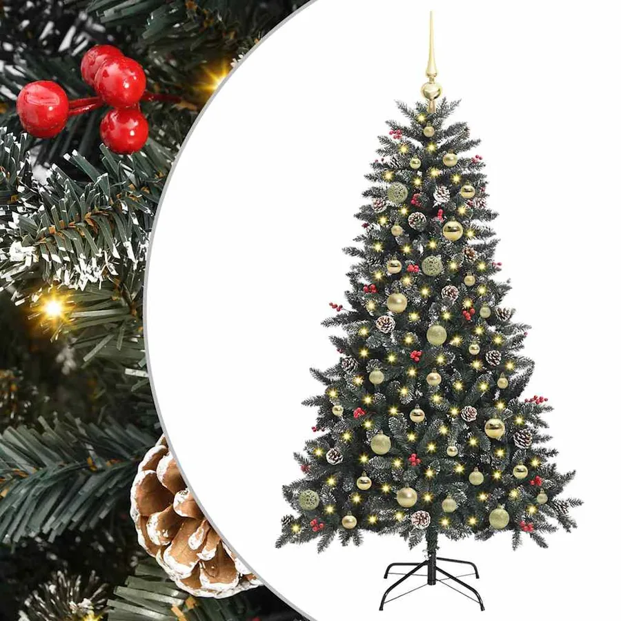 Sapin de Noël artificiel Vert 150 cm PVC, plastique et acier - 2