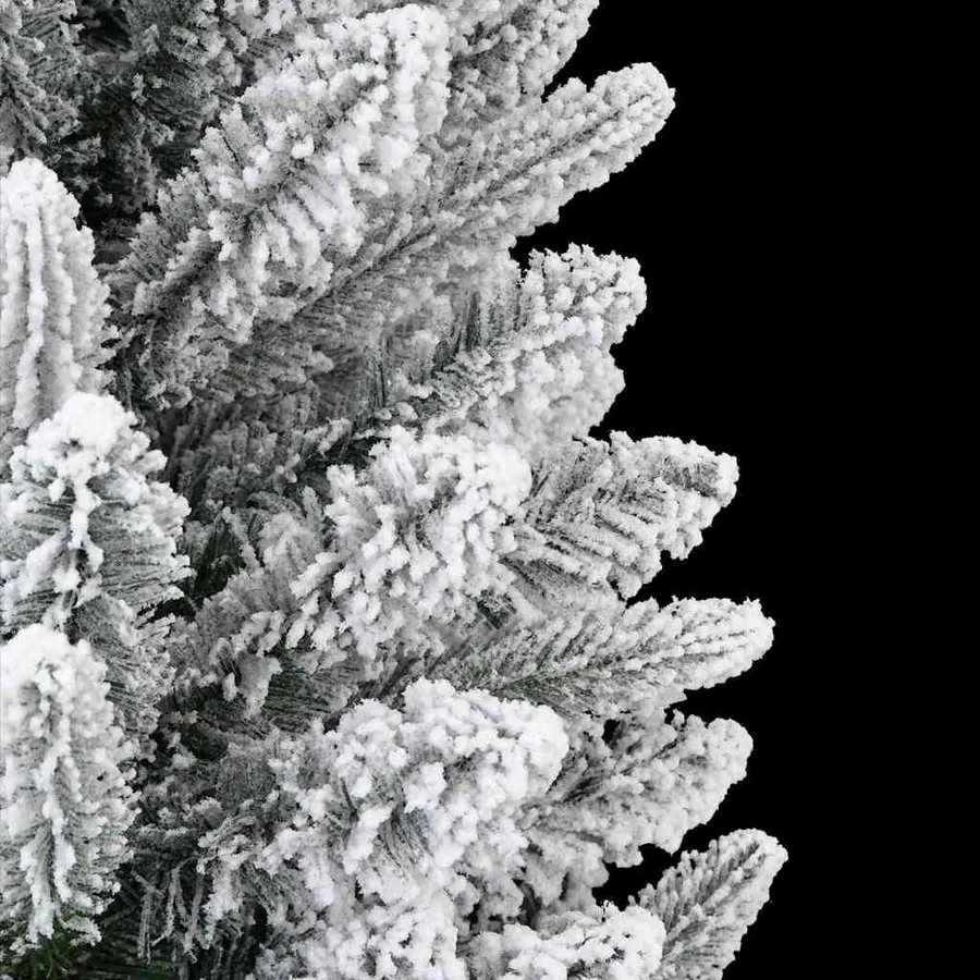 Sapin de Noël artificiel avec 150 LED avec support Blanc 120 cm - 8