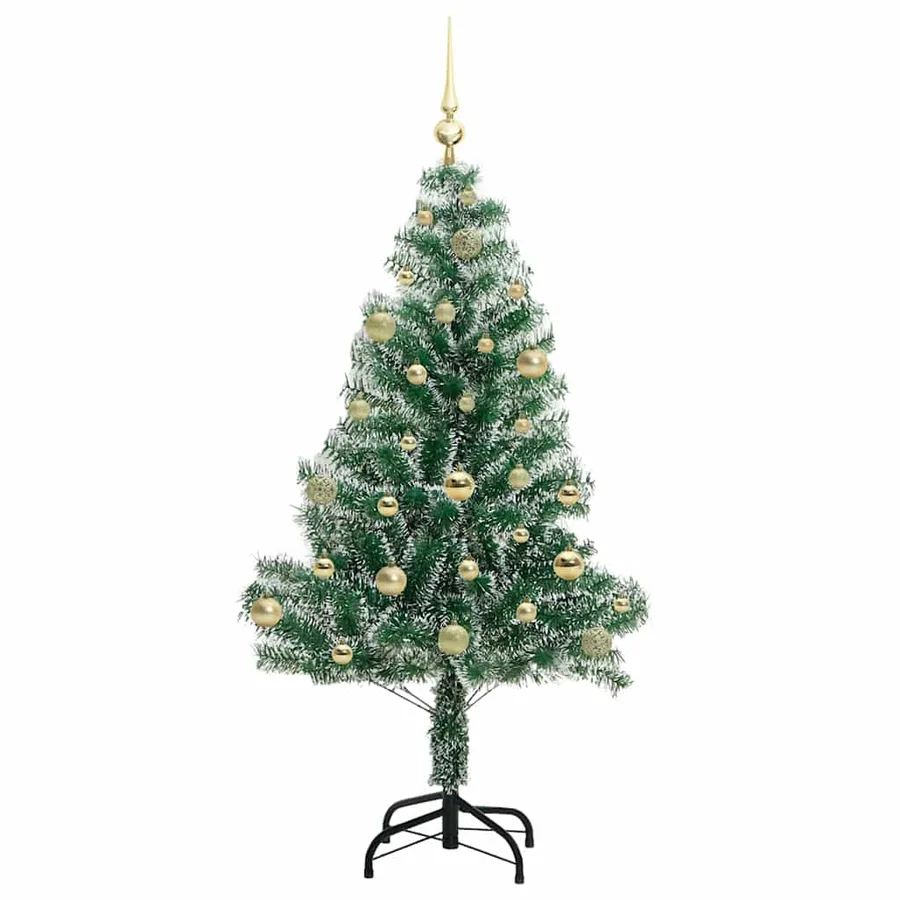 Arbre de Noël artificiel floconné de neige avec lumière LED - 4