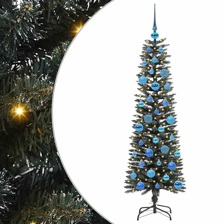 Sapin de Noël artificiel Vert 150 cm PVC, plastique et acier - 2