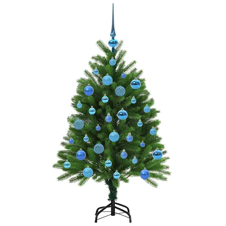 Sapin de Noël avec 150 LED avec support Vert 120 cm PE - 4