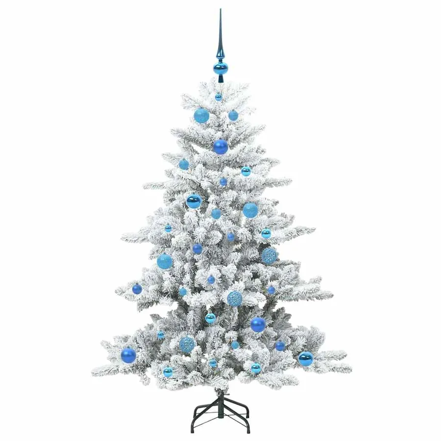 Sapin de Noël Artificiel à Branches Articulées Blanc 150 cm - 4