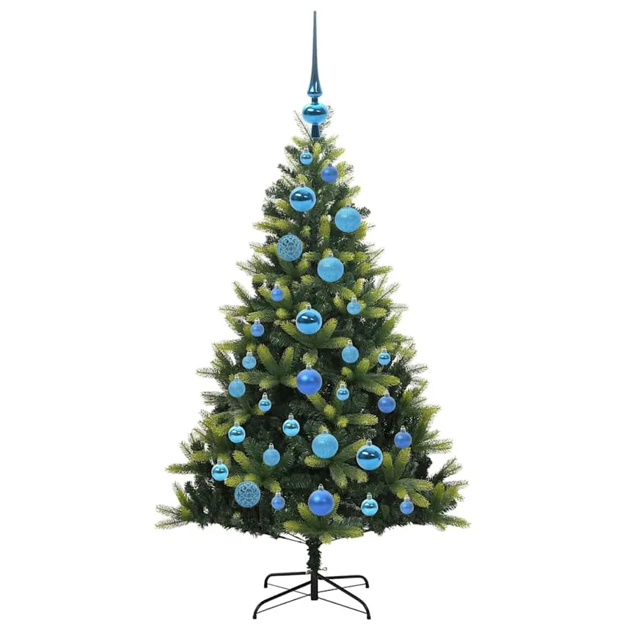 Arbre de Noël artificiel à charnières 150 LED Vert 120 cm - 4