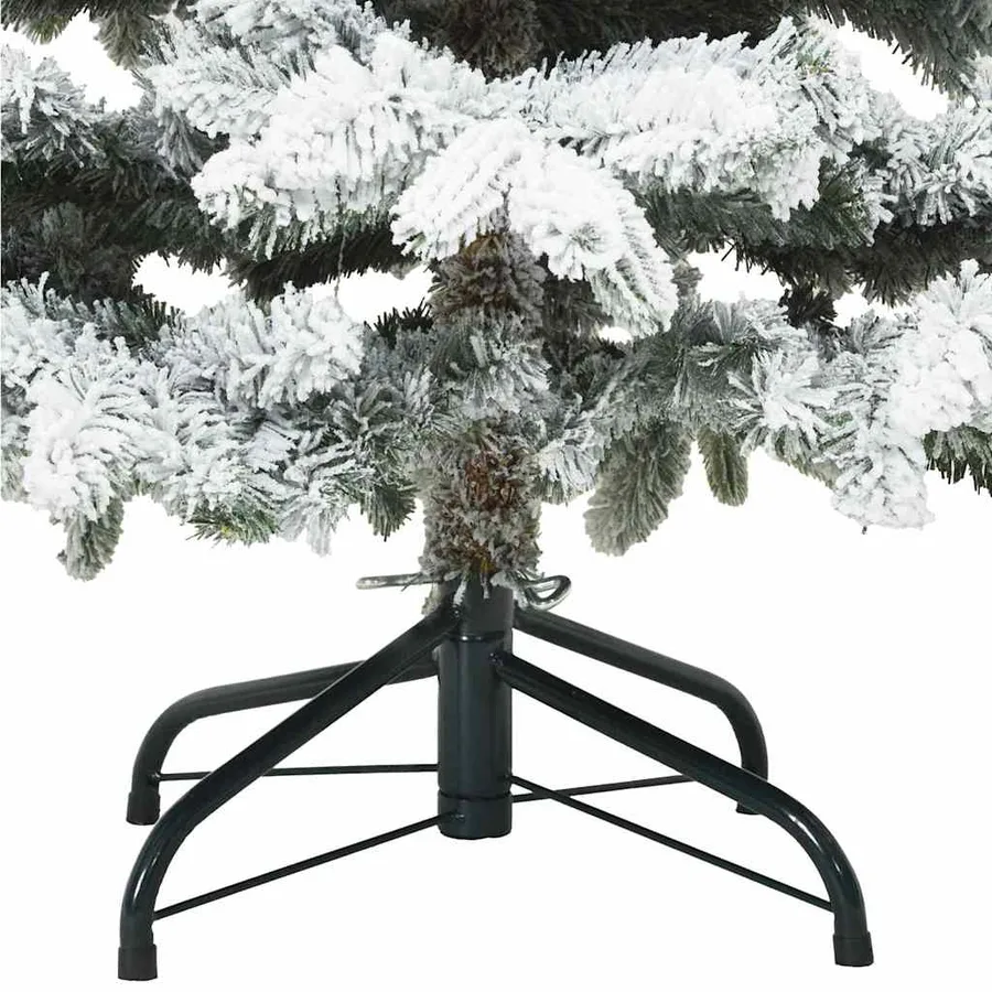 Sapin de Noël artificiel avec 150 LED Blanc 150 cm PE et PVC - 12