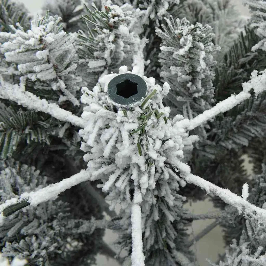 Sapin de Noël artificiel avec 150 LED Blanc 150 cm PE et PVC - 13