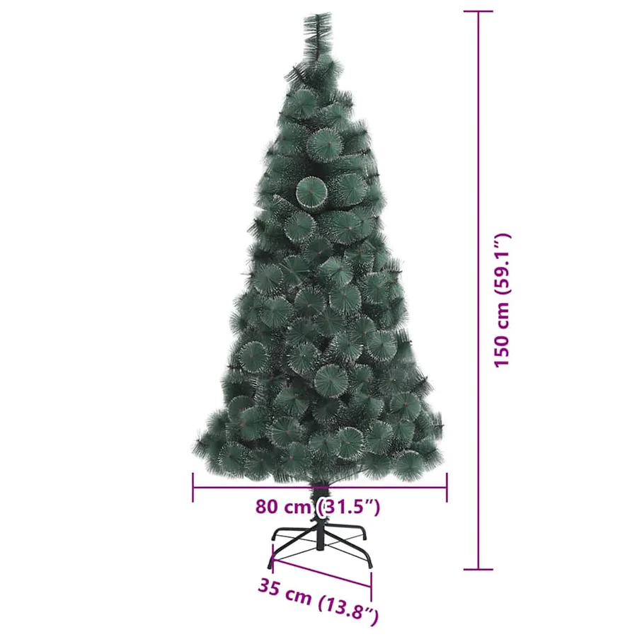 Sapin de Noël artificiel pré-éclairé avec ensemble de boules - 15