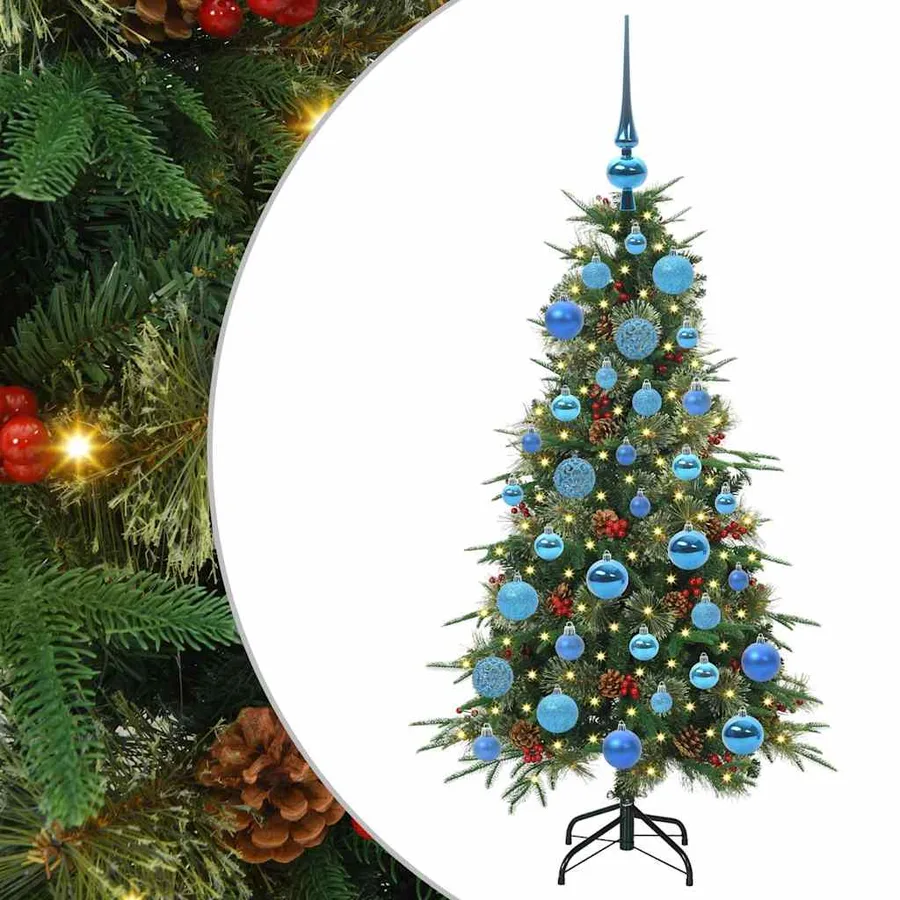 Sapin de Noël Artificiel à Branches Articulées Vert 120 cm - 2