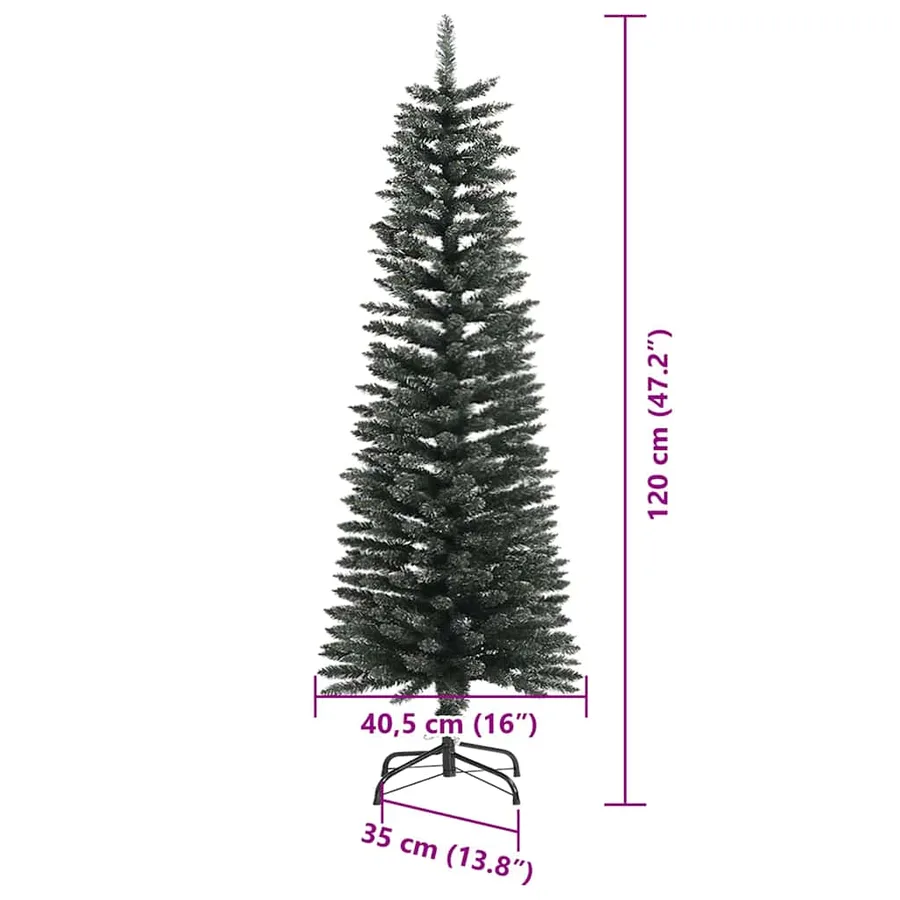 Sapin de Noël artificiel Vert 120 cm PVC, plastique et acier - 16