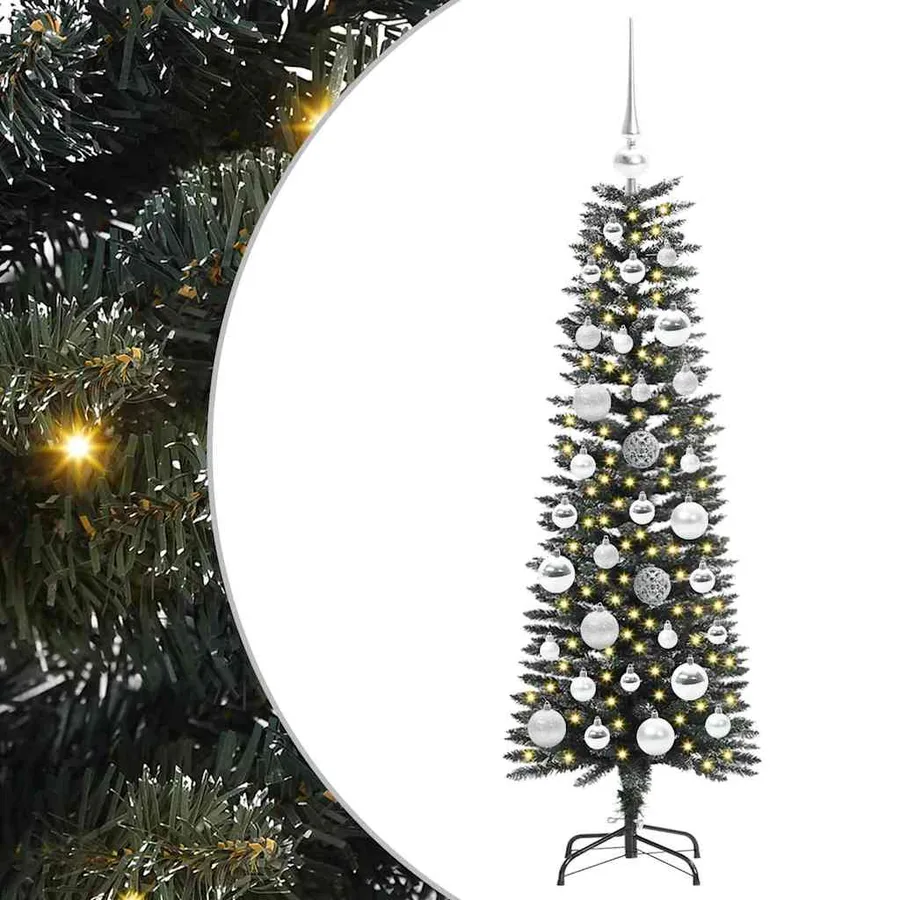 Sapin de Noël artificiel Vert 120 cm PVC, plastique et acier - 2