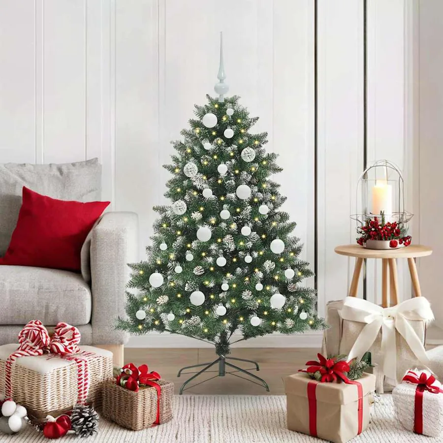 Sapin de Noël artificiel Vert 120 cm PVC, plastique et acier