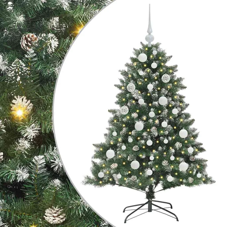 Sapin de Noël artificiel Vert 120 cm PVC, plastique et acier - 2