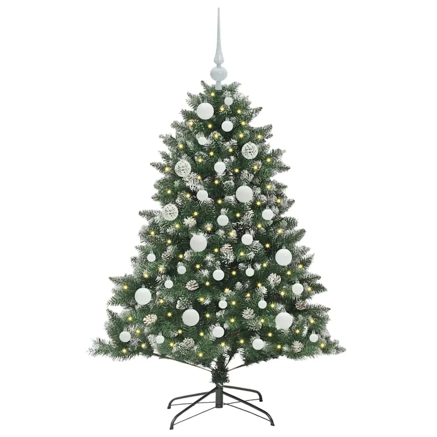 Sapin de Noël artificiel Vert 120 cm PVC, plastique et acier - 3