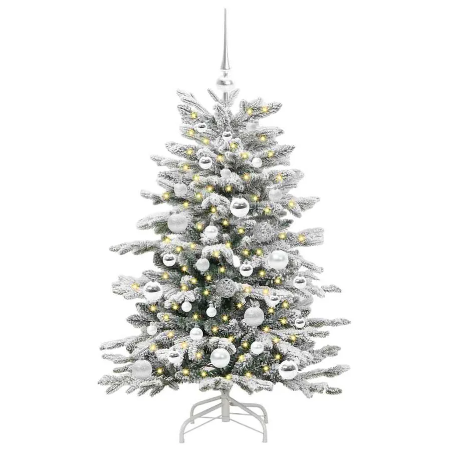 Sapin de Noël Artificiel à Branches Articulées Blanc 120 cm - 3