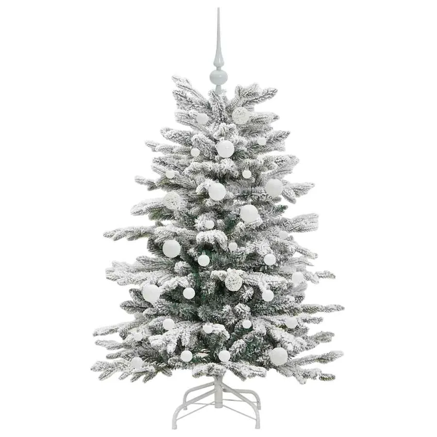 Sapin de Noël Artificiel à Branches Articulées Blanc 120 cm - 4