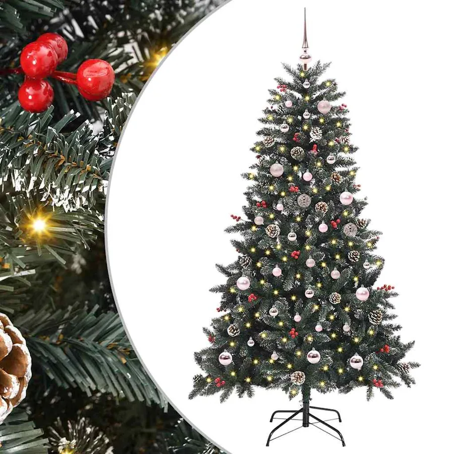Sapin de Noël artificiel Vert 150 cm PVC, plastique et acier