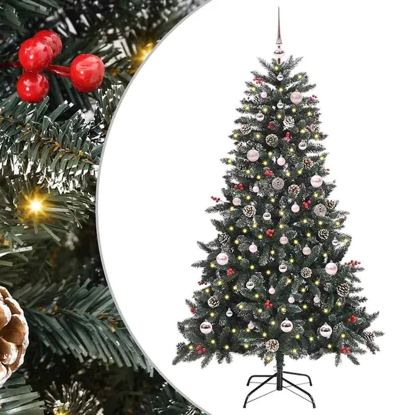 Sapin de Noël artificiel Vert 150 cm PVC, plastique et acier