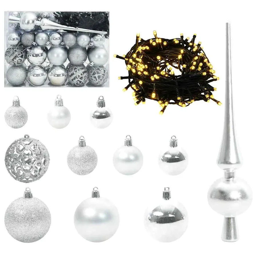 Sapin de Noël avec 150 LED avec support Vert 150 cm PE - 6
